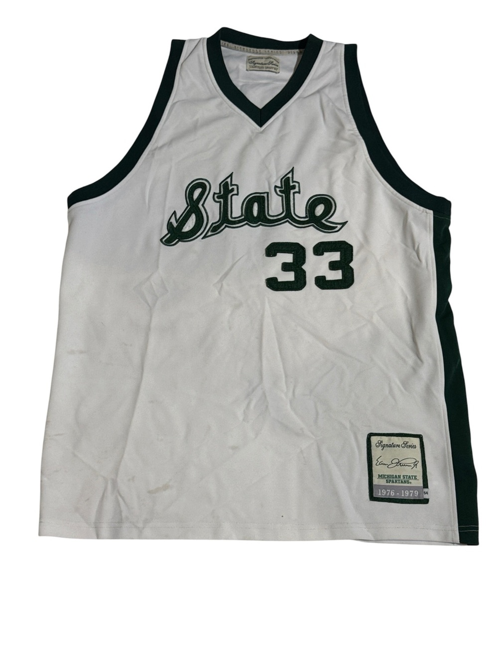 Earvin Magic Johnson Michigan St Spartans 1976-79 Headmaster Campus wear Jersey